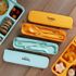 [I-BYEOL Friends] Spoon Case, Yellow _ Toddler and Kids, Toddler Utensils, Microwave Dishwasher Safe, BPA Free _ Made in KOREA